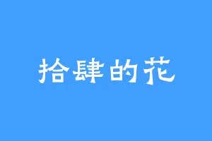 拾肆的花