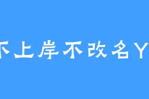 不上岸不改名YL