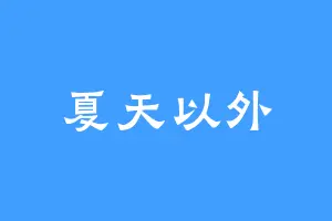 夏天以外