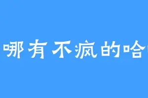 人哪有不疯的哈哈