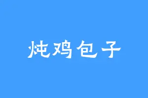 炖鸡包子