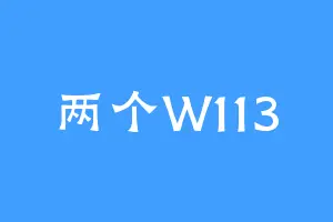 两个W113