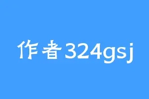 作者324gsj
