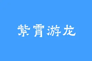 紫霄游龙