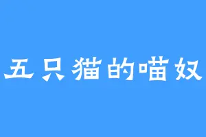 五只猫的喵奴