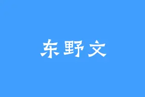 东野文