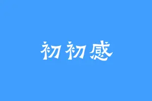 初初感