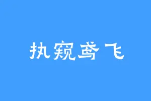 执窥鸢飞