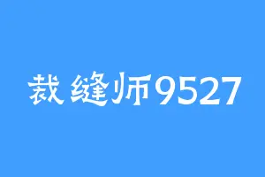 裁缝师9527