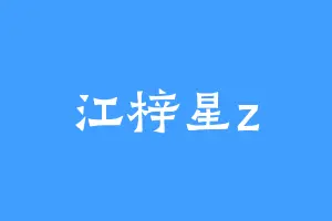 江梓星z