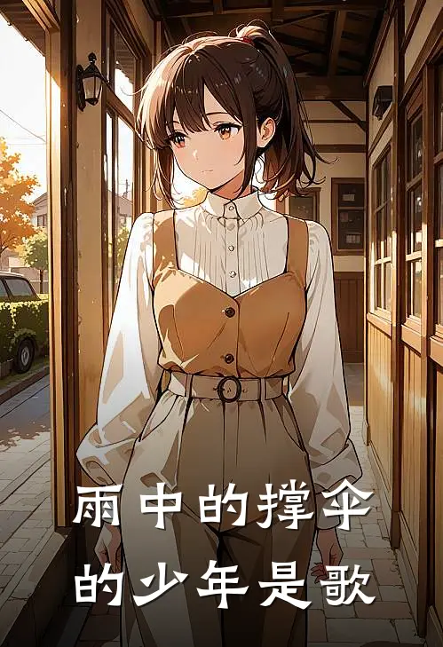 雨中的撑伞的少年是歌