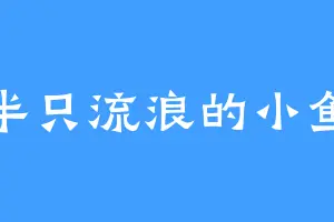 半只流浪的小鱼